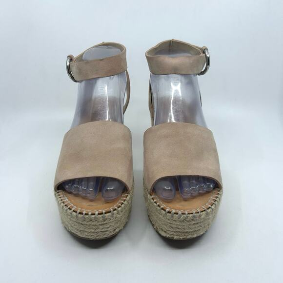 Dolce Vita Lesly Platform Wedge Sandals WMNS 6 Brown/Beige Slingback Ankle Strap - Picture 3 of 9